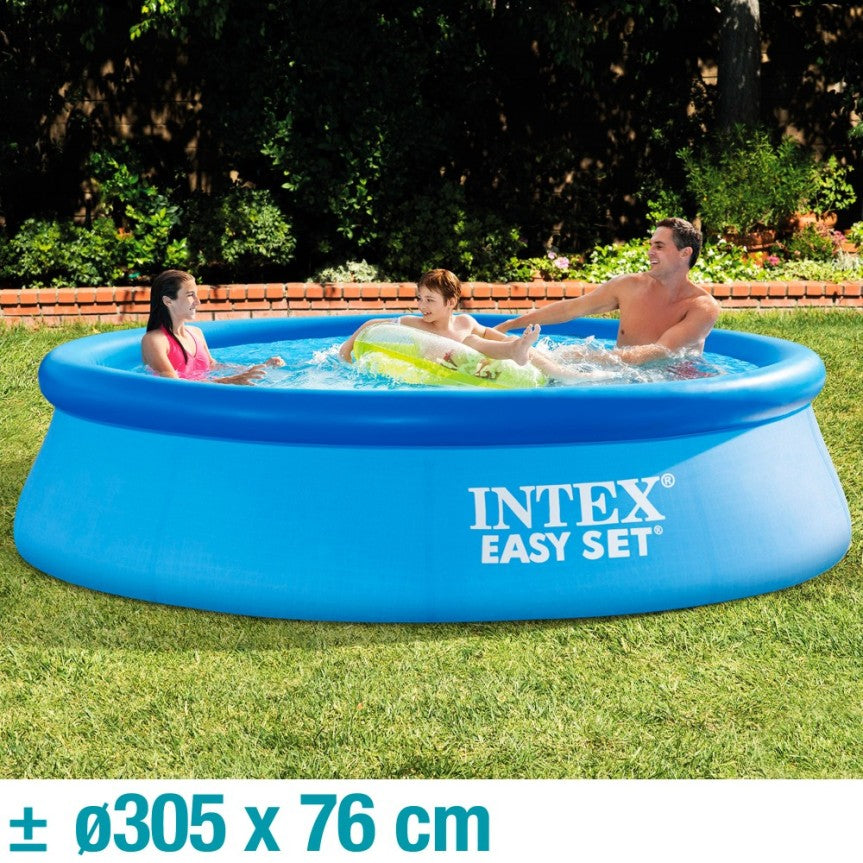 ¡Lona resistente y tecnología Hydro Aeration! Piscinas Intex Easy Set para un verano sin preocupaciones. ¡Calidad y durabilidad garantizadas!
