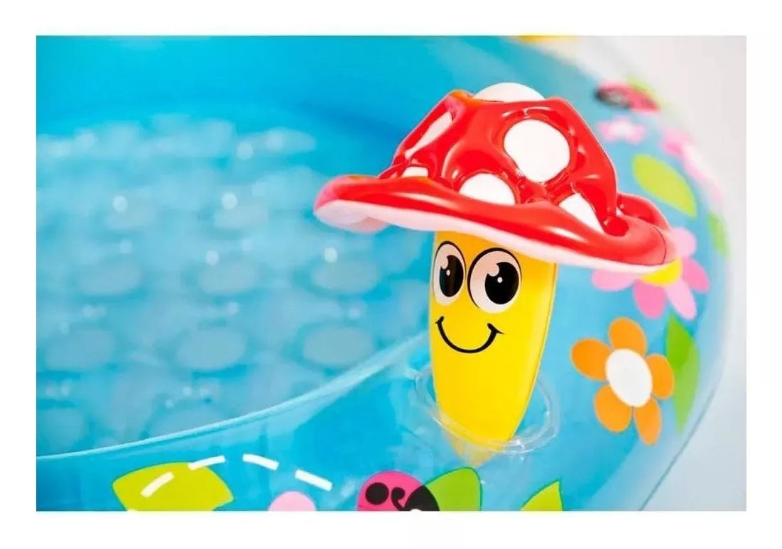 Piscina para bebés INTEX 57114 con forma de hongo: sombra incorporada