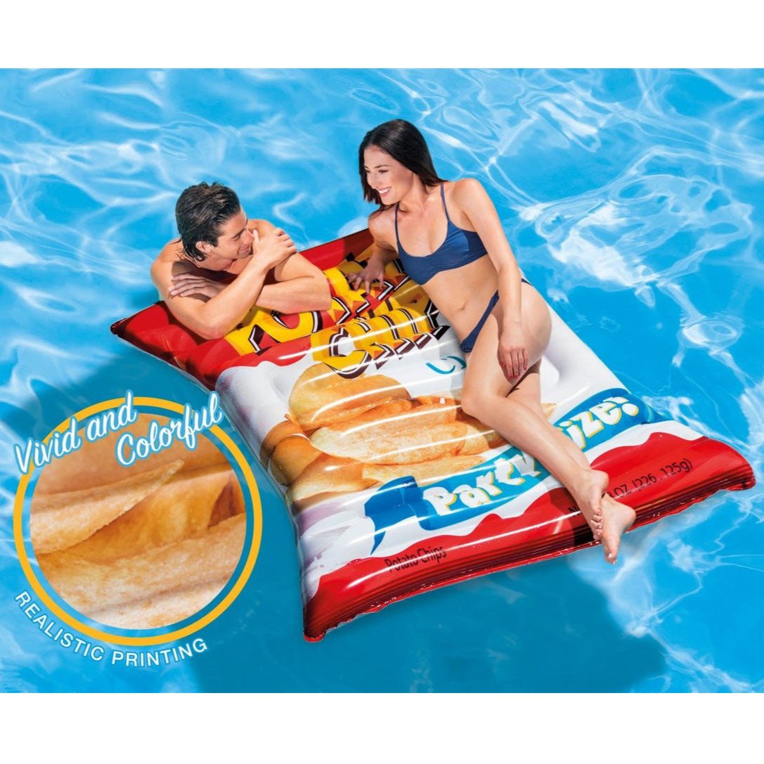 Flotador inflable Bolsa de Papas INTEX 58776, 178 x 140cm, potato chips