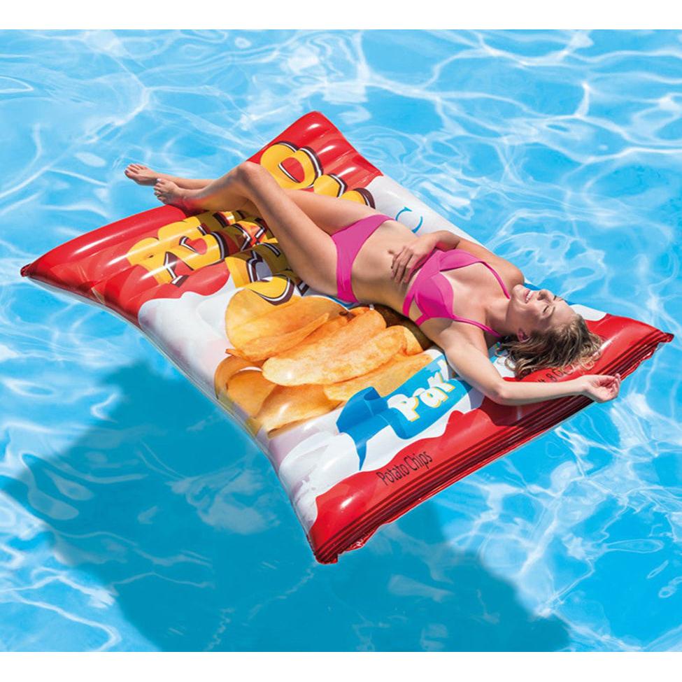 Flotador inflable Bolsa de Papas INTEX 58776, 178 x 140cm, potato chips