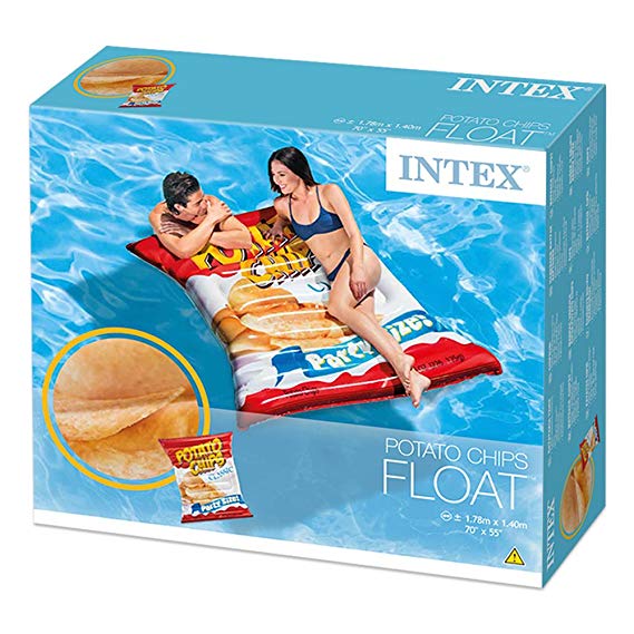 Flotador inflable Bolsa de Papas INTEX 58776, 178 x 140cm, potato chips
