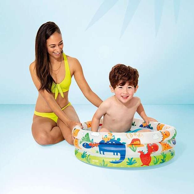 Piscina dinosaurios para bebé, INTEX 57106, 61 x 22 cm