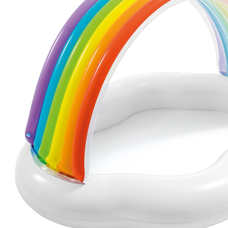 ¡Fácil montaje y diseños mágicos! Piscinas hinchables con toldo de arcoíris, unicornios y castillos. ¡Verano inolvidable para tu bebé!