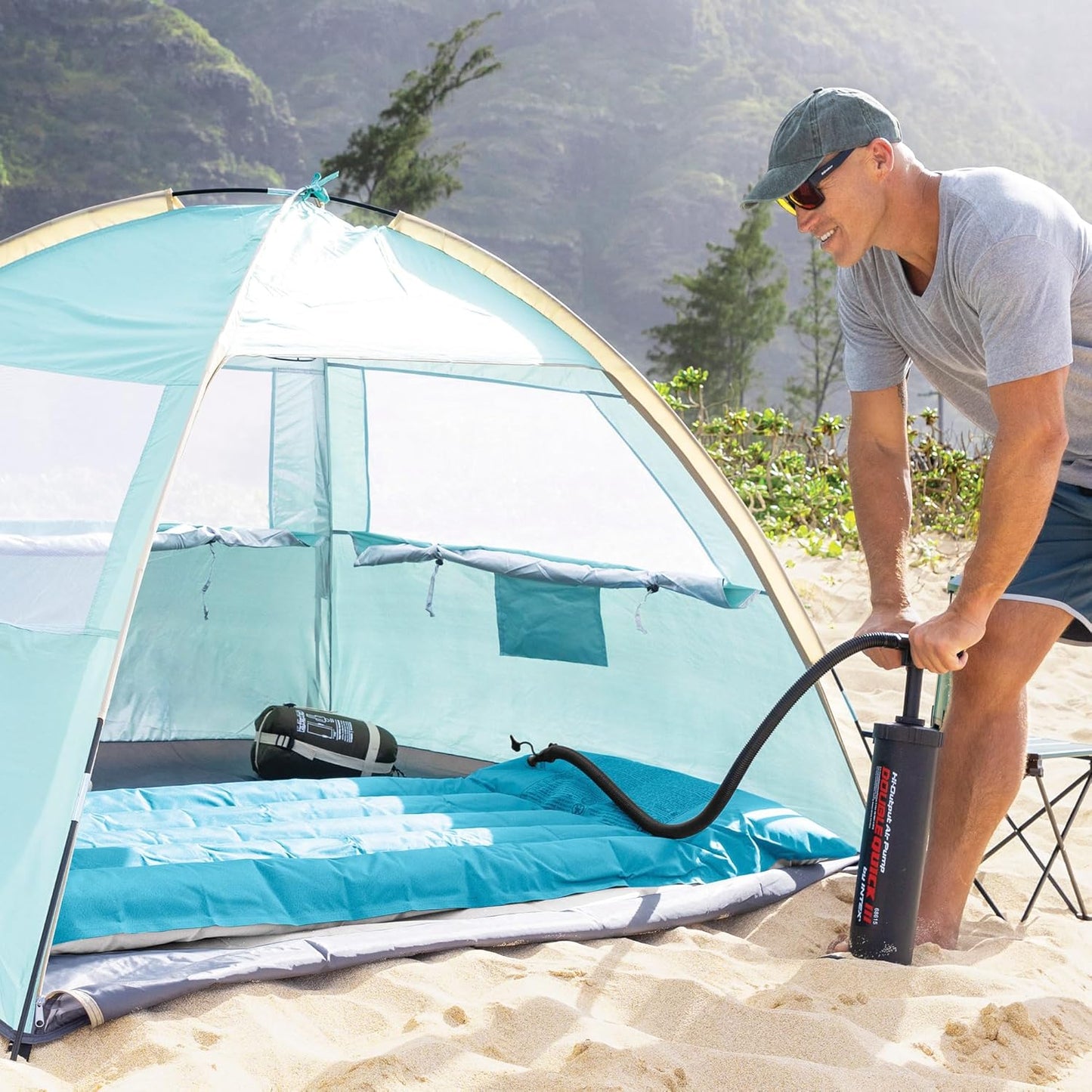 ¡Compra ahora la bomba manual Intex Double Quick III! Alta potencia, 4 boquillas y doble acción. ¡Infla tus inflables rápidamente!