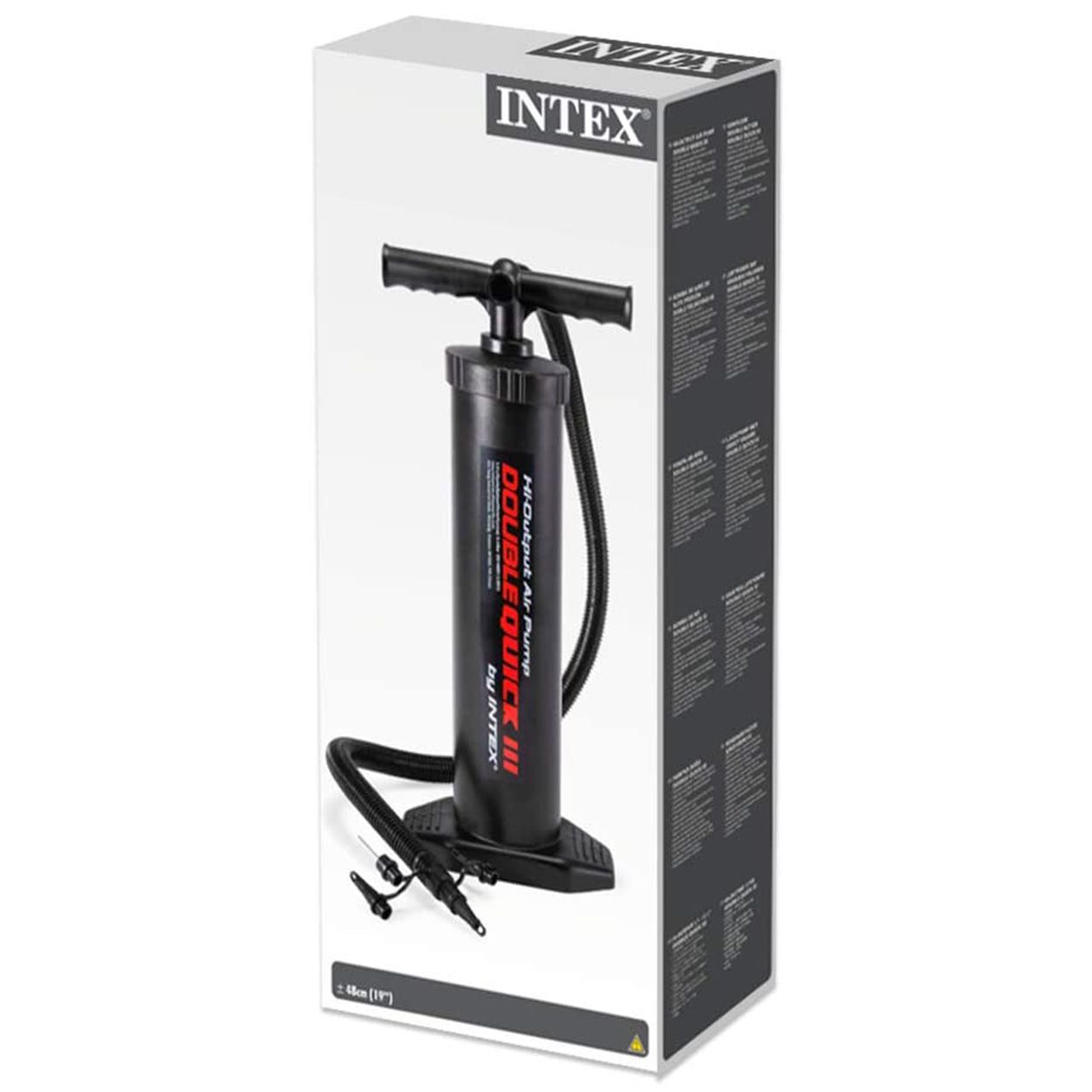Intex Inflador Manual 48cm Double Quick III 68615