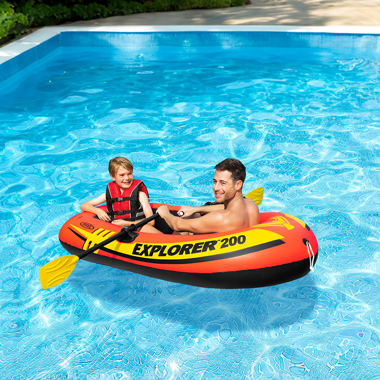 Bote inflable INTEX explorer para una y dos personas, rafting, piscinas y lagos