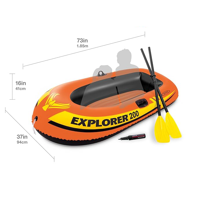 Bote inflable INTEX explorer para una y dos personas, rafting, piscinas y lagos