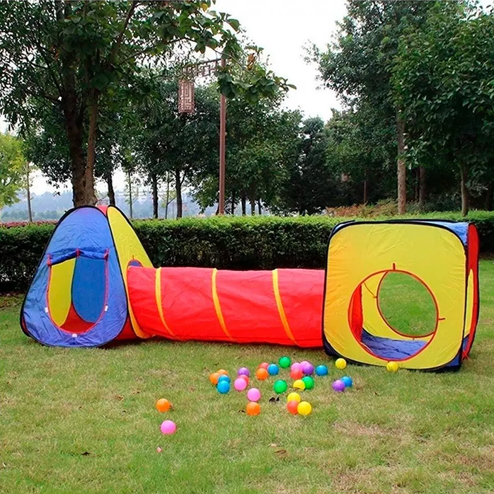 ¡Lleva la diversión contigo! Tienda de campaña infantil portátil y fácil de montar. Perfecta para viajes y aventuras.