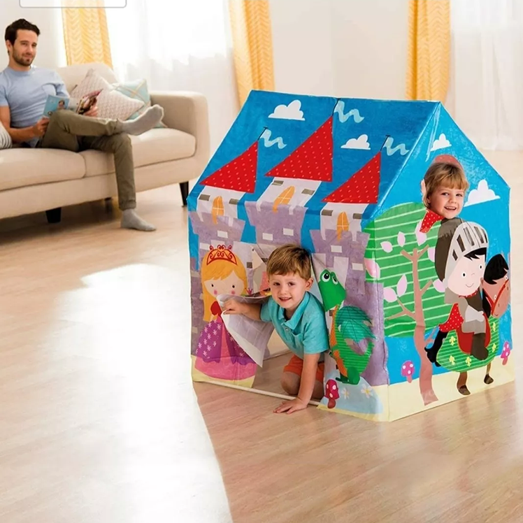 ¡Horas de diversión aseguradas! La carpa infantil Intex 45642 es perfecta para jugar en casa o al aire libre. Ideal para niños de 3 a 6 años.