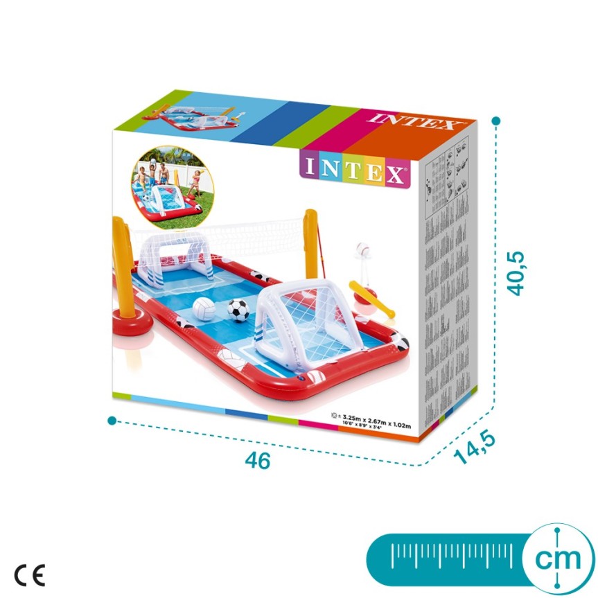 Multijuegos acuático Intex: fútbol, voleibol, y más. Perfecto para el verano. ¡Compra ahora!