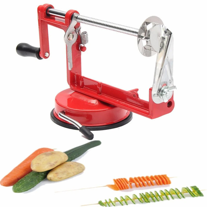 Cortadora de papas en espiral manual