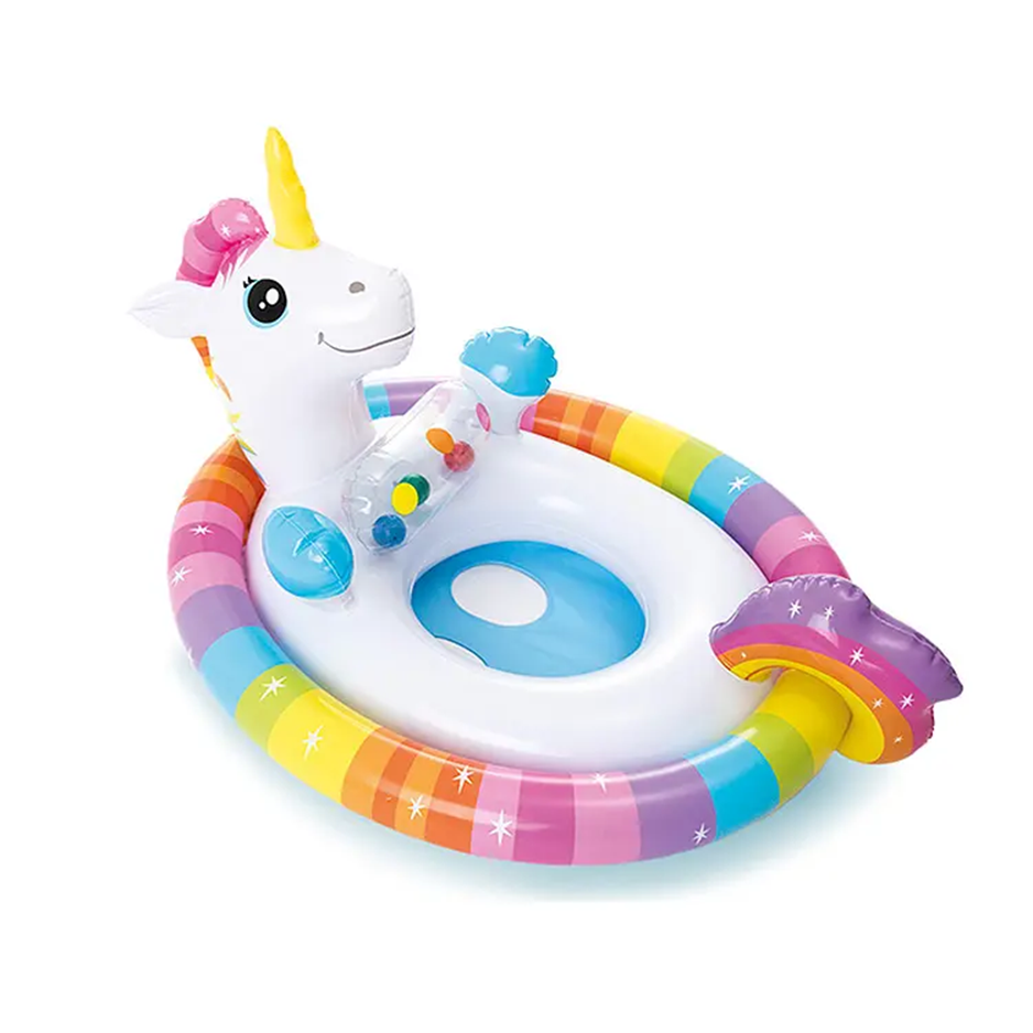Flotador bebe- Pato, Tortuga y Unicornio - INTEX 59570