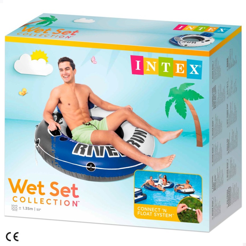 Silla Inflable con Respaldo y Portavasos - intex 58825