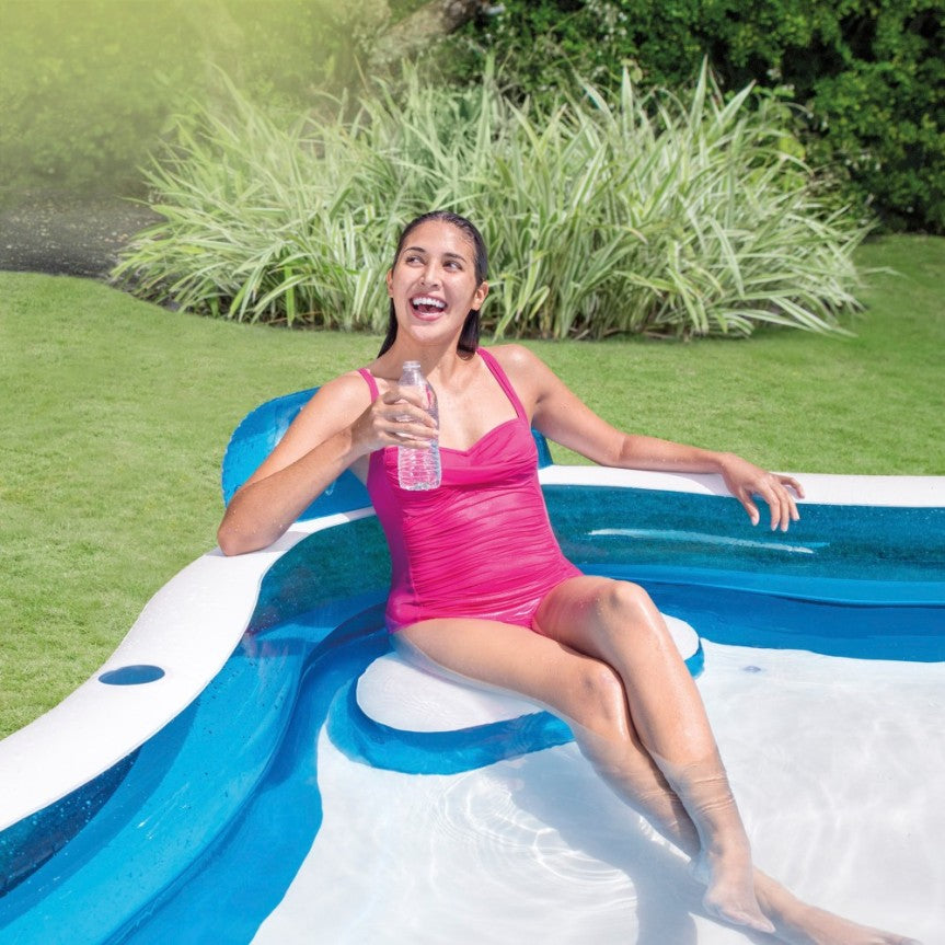 Piscina Inflable familiar, con asientos y portabebidas - Intex 56475