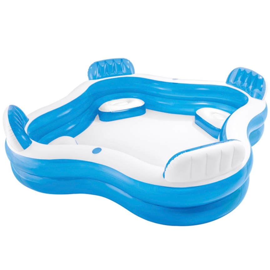 Piscina Inflable familiar, con asientos y portabebidas - Intex 56475