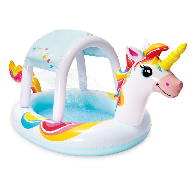 Piscina inflable Unicornio con rociador intex 58435