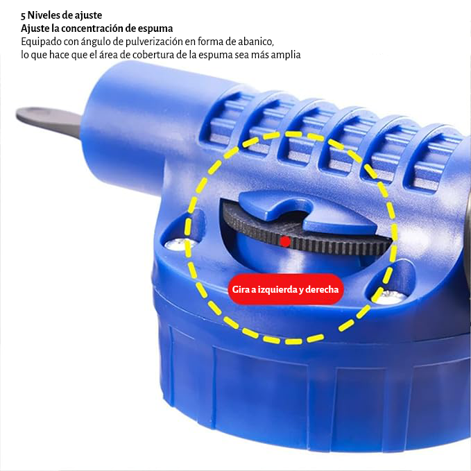 Pistola para lavado de autos, 750 ml, rociador de agua y jabón