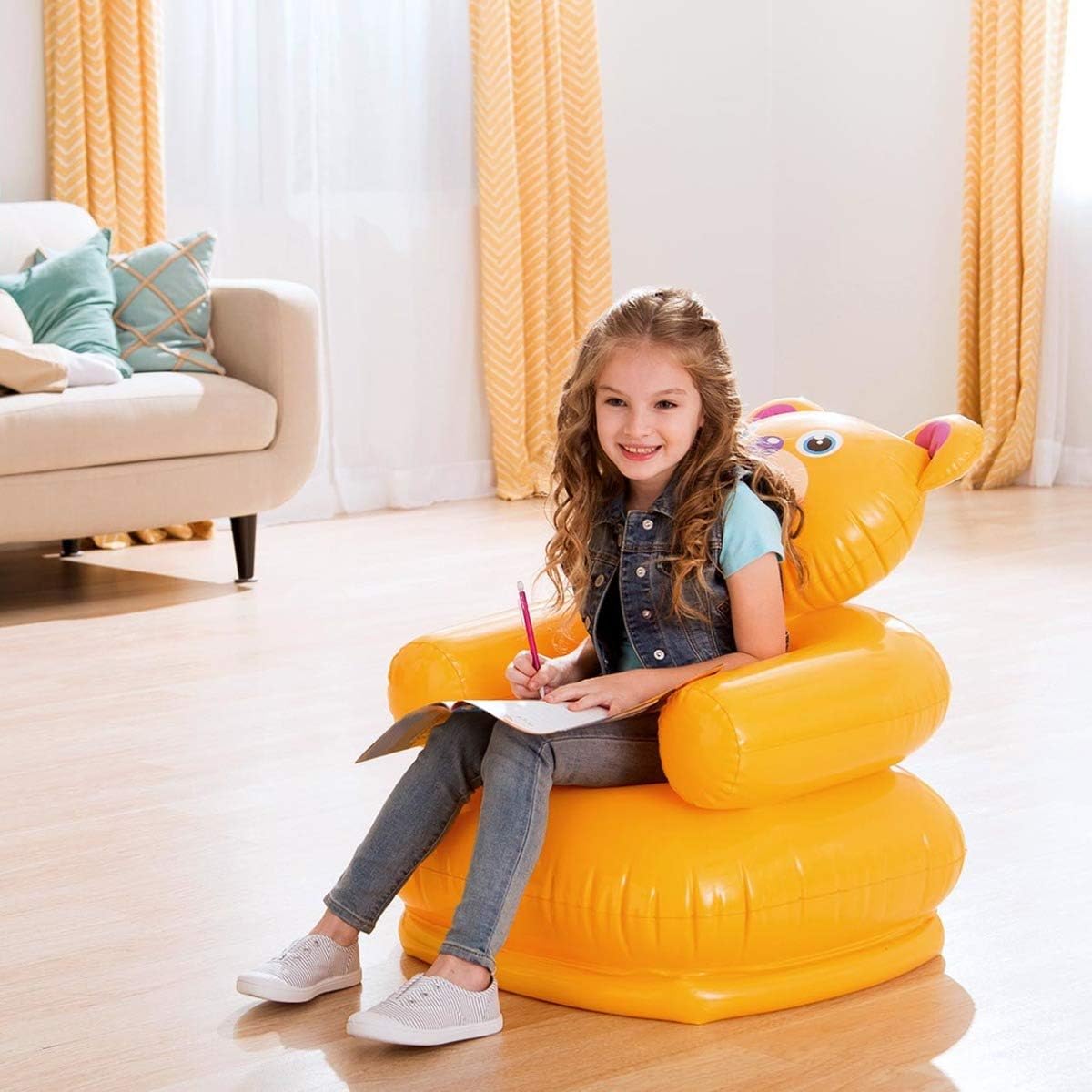 Silla Inflable Infantil Osito de peluche - INTEX 68556