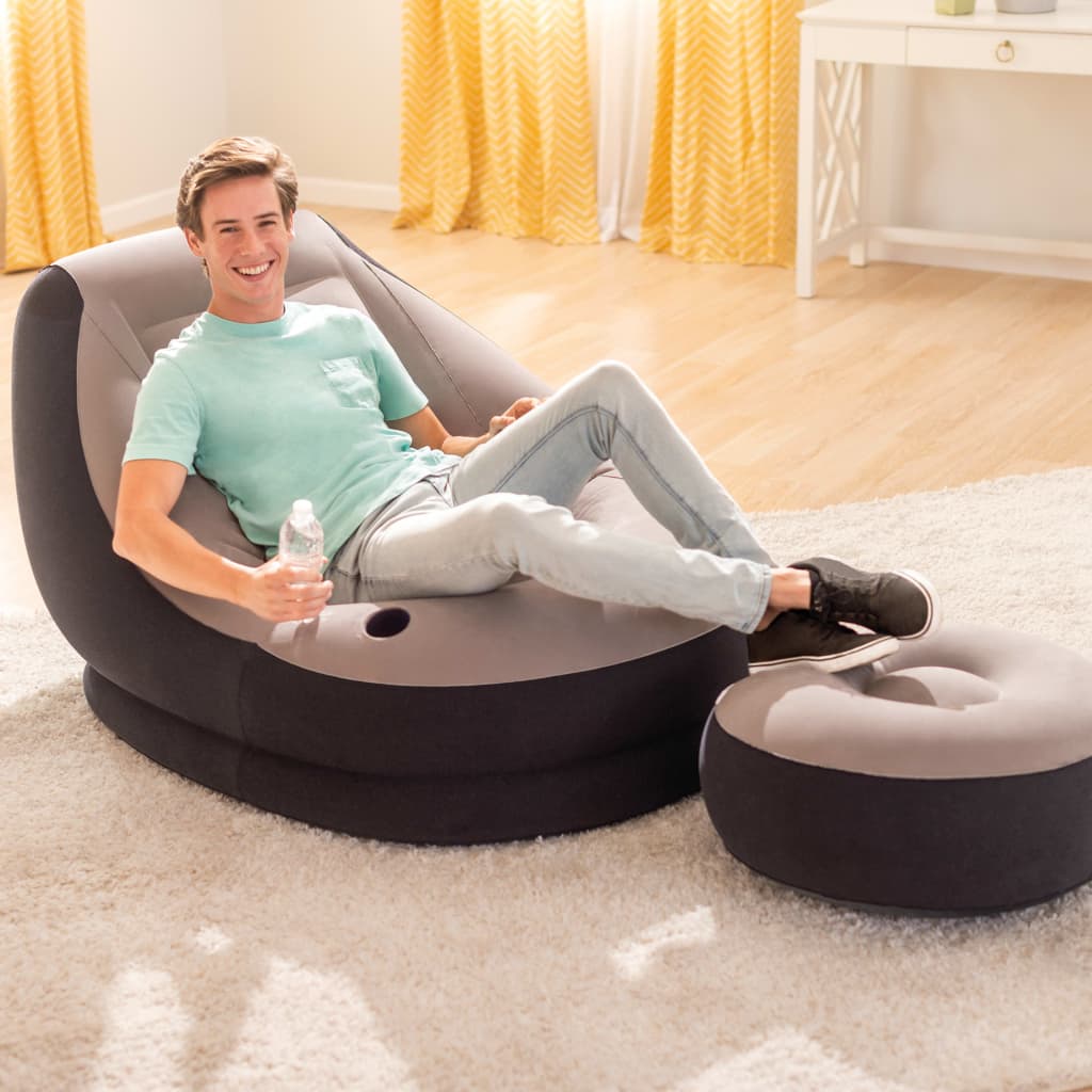 Sillón inflable Intex 68564 Ultra Lounge con reposapiés