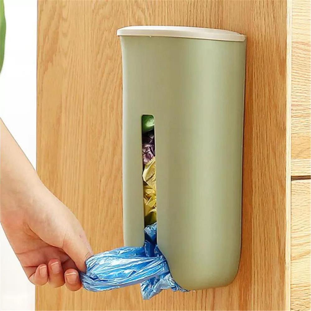 Dispensador de pared para bolsas, organizador de bolsas plásticas