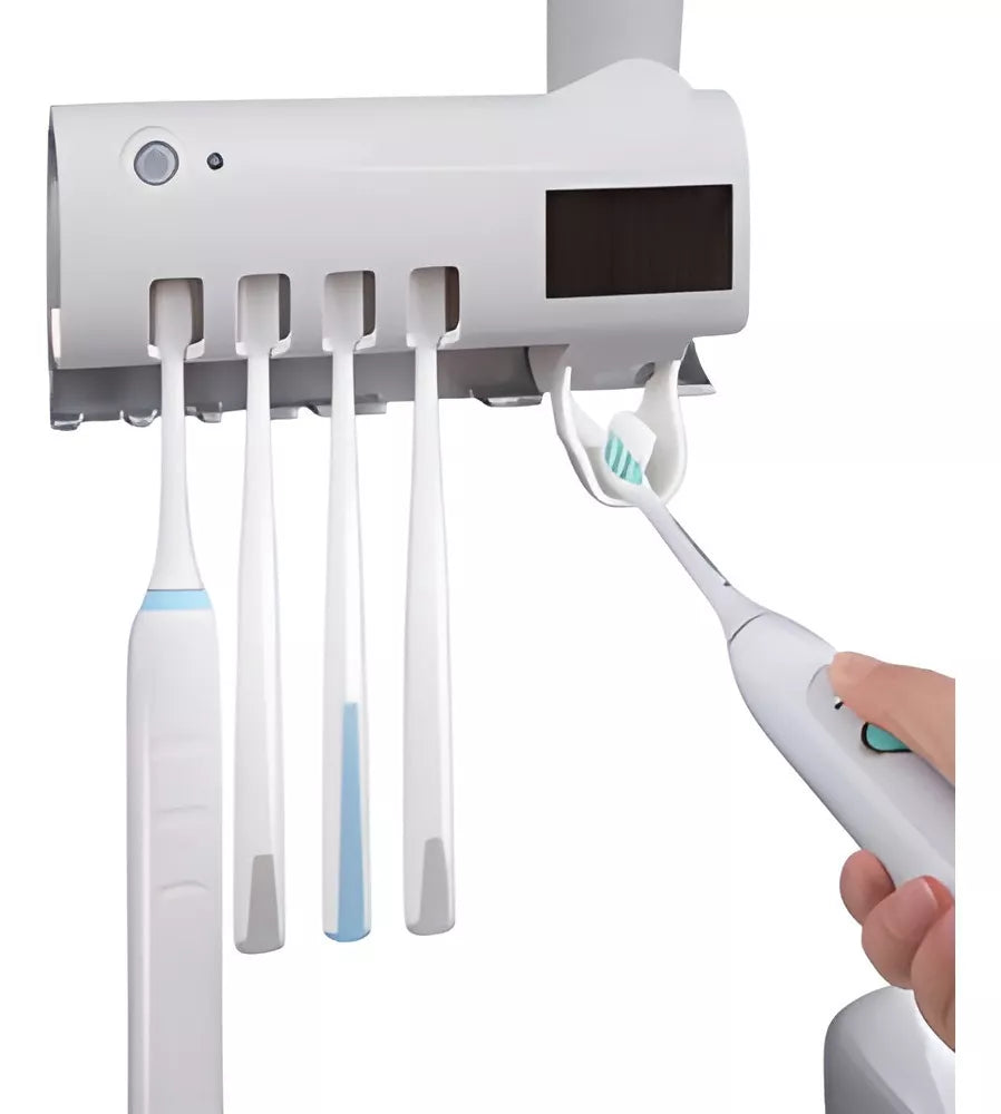 Dispensador de crema dental con porta cepillos de dientes – La Locura del  Hogar