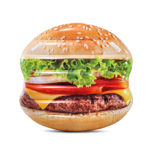 Flotador INTEX con forma de hamburguesa 145 x 142 cm