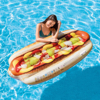 Colchoneta inflable perro caliente INTEX 58771EU, 173cm x 76cm, hot dog