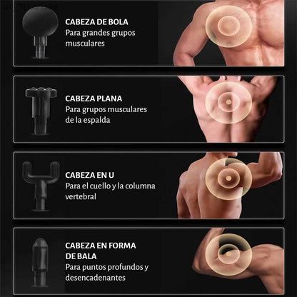 Pistola de masajes eléctrica