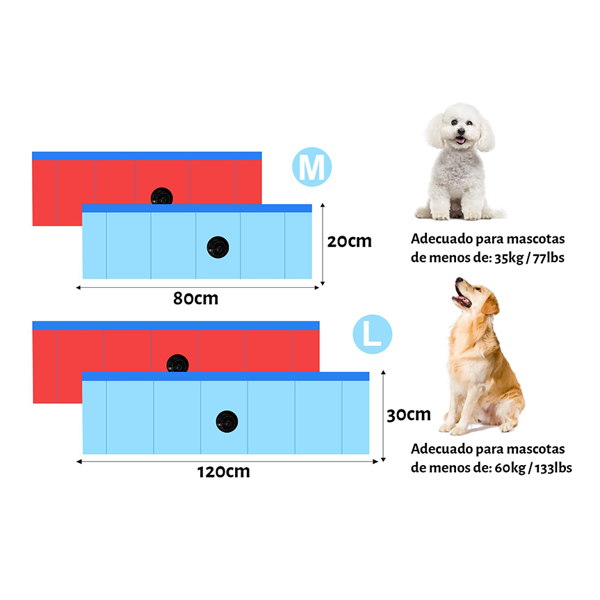 Piscina plegable para mascotas