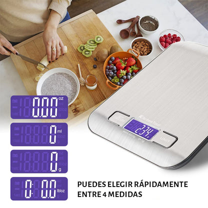 Gramera de cocina, Báscula digital, peso digital en gramos y onzas