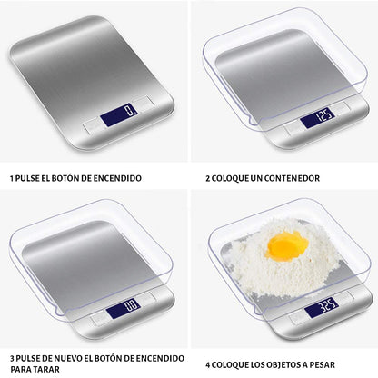 Gramera de cocina, Báscula digital, peso digital en gramos y onzas