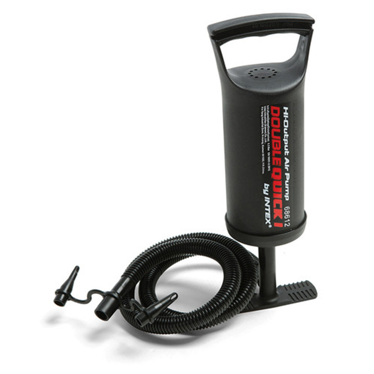 ¡Infla tus inflables en cualquier lugar! Bomba manual Intex Double Quick, portátil y duradera. Ideal para camping y hogar.