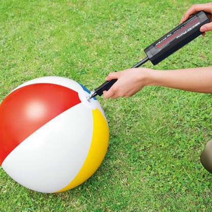 ¡Infla sin esfuerzo! Minibomba manual doble acción, compacta y fácil de usar. Ideal para inflables pequeños y medianos.