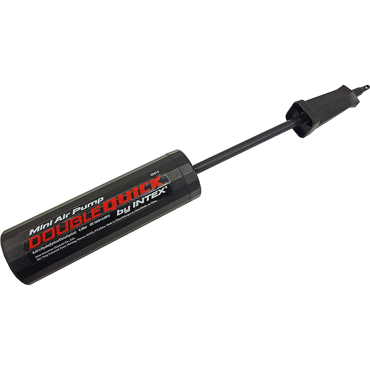¡Minibomba manual de calidad! Doble acción para inflado rápido y eficiente. Ideal para inflables de viaje. ¡Infla sin enchufes!