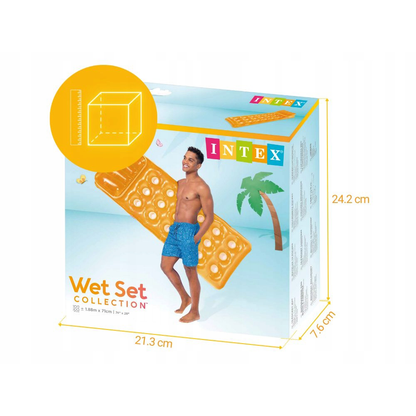 Colchoneta de piscina INTEX 58890 18-bolsillos, 188 cm x 71 cm