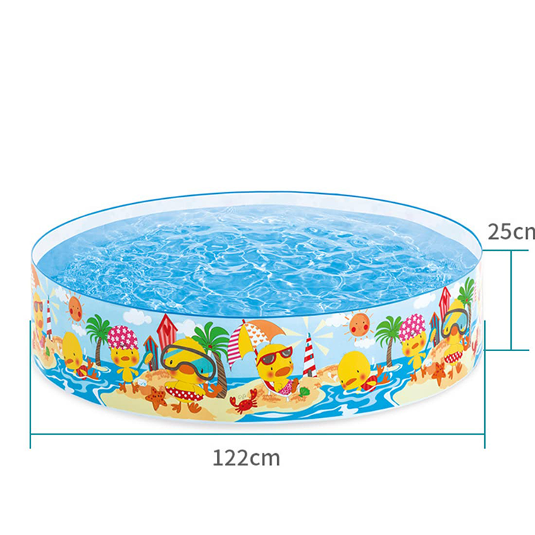 ¡Lleva la diversión a cualquier parte! Piscina infantil Intex Snapset Patito, ligera, segura y fácil de guardar. ¡Ideal para el jardín y espacios interiores!