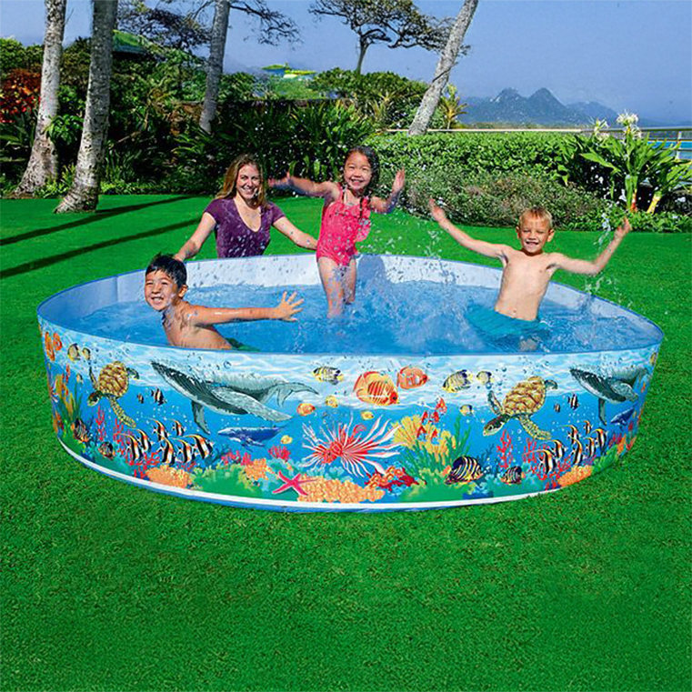 ¡Lista en minutos! Piscina infantil Intex SnapSet™ para un verano refrescante. Fácil de plegar y guardar. ¡Diversión sin complicaciones!