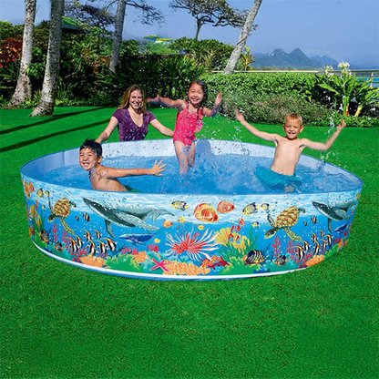 ¡Lista en minutos! Piscina infantil Intex SnapSet™ para un verano refrescante. Fácil de plegar y guardar. ¡Diversión sin complicaciones!