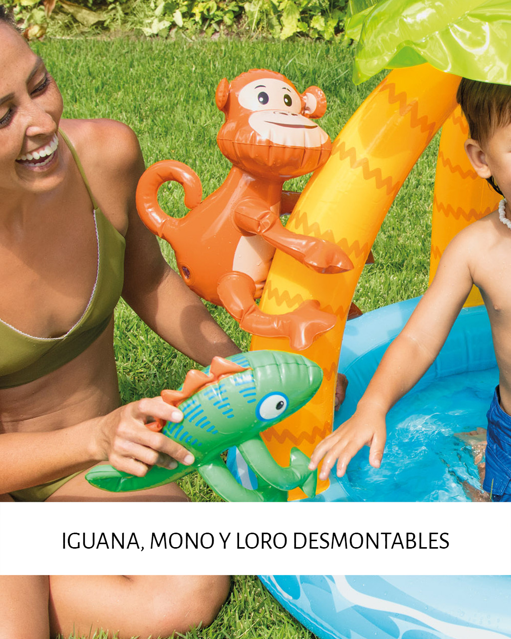 Piscina inflable para niños isla tropical, INTEX 58417, 1,02 m x 86 cm