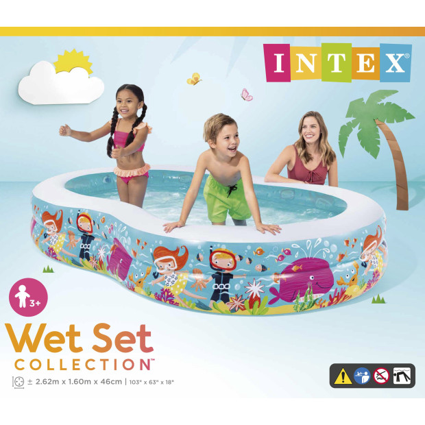 Piscina infantil en forma de 8 - INTEX 56490 - Paradise Swim Centre