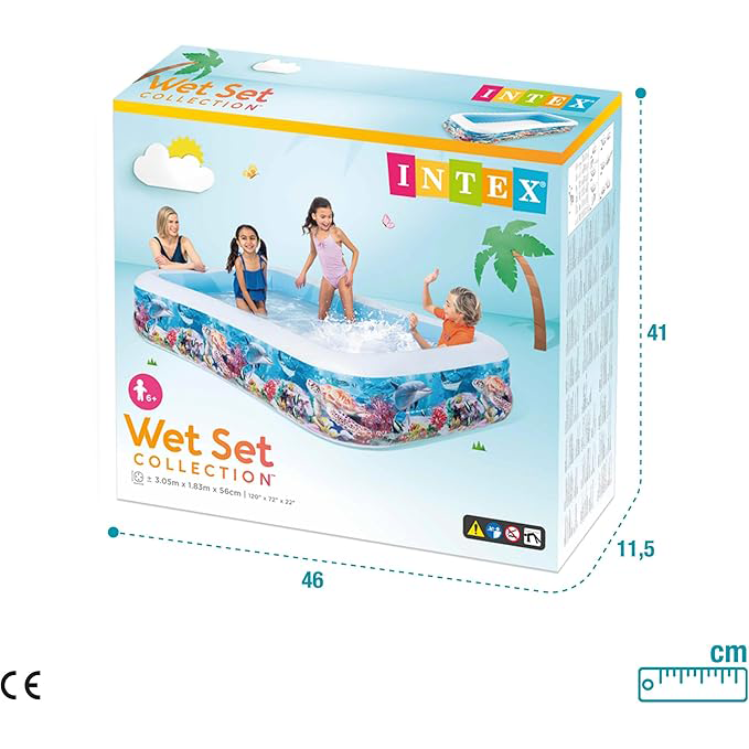 Piscina inflable familiar INTEX 58485, 305x183x56cm - 1020 litros