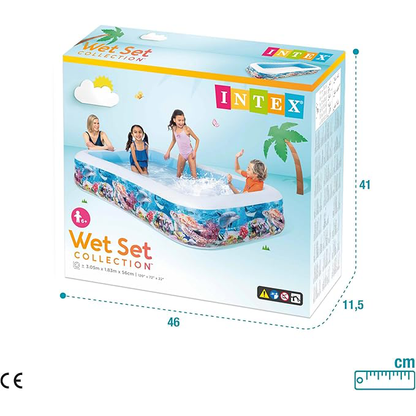 Piscina inflable familiar INTEX 58485, 305x183x56cm - 1020 litros