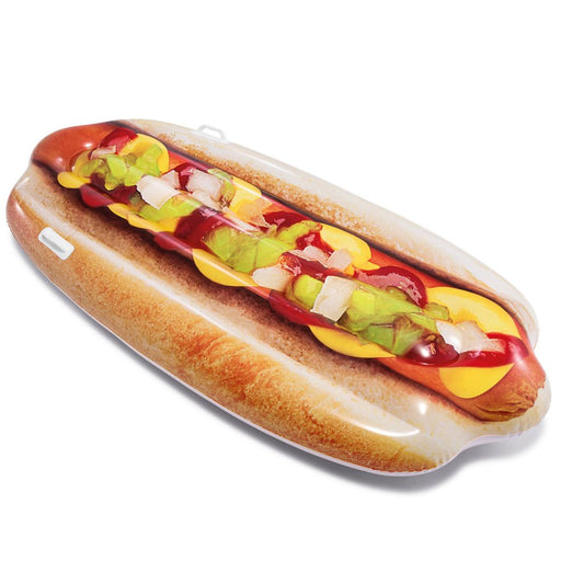 Colchoneta inflable perro caliente INTEX 58771EU, 173cm x 76cm, hot dog